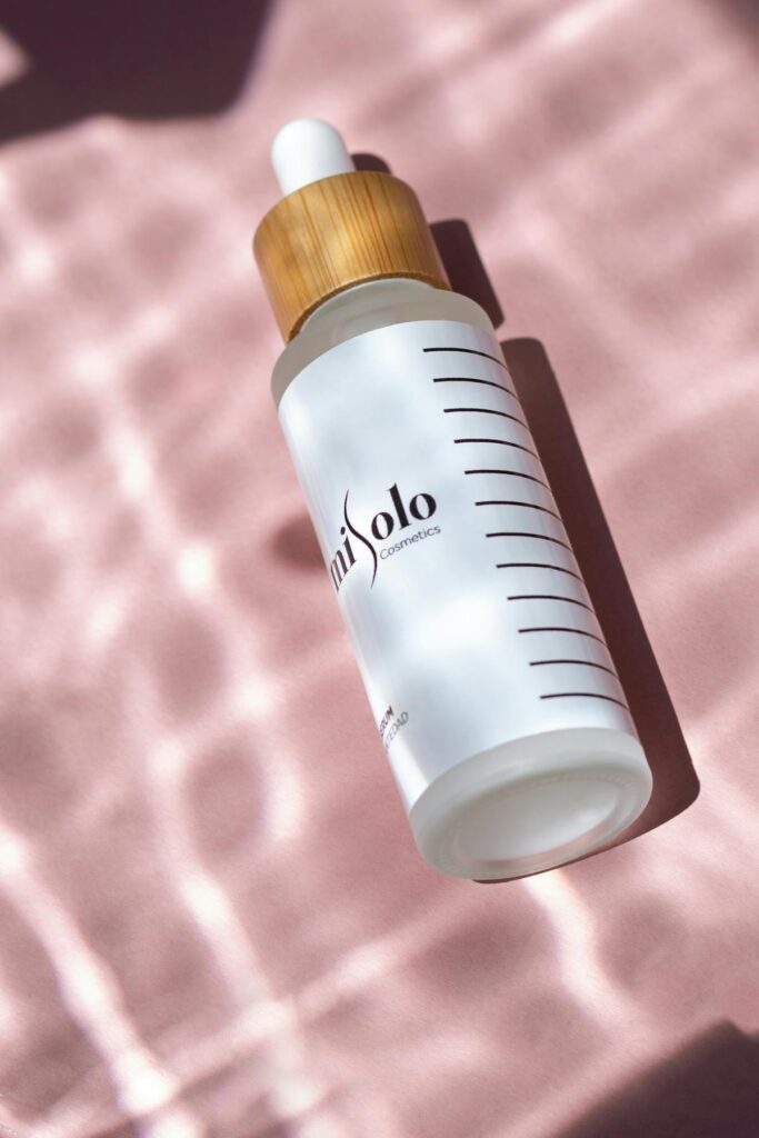 K-beauty serum bottles