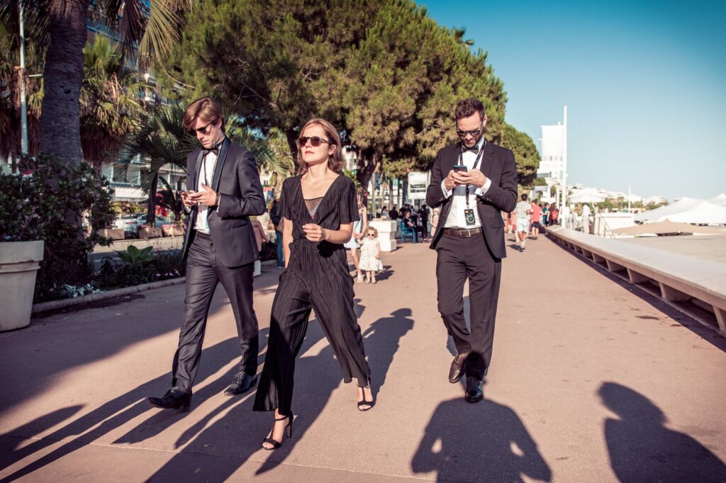 Crowds heading into the Palais des Festivals as the Cannes Film Festival 2026 lineup gets its red-carpet premieres