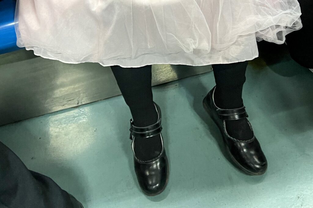 Black leather Mary Janes UK 2026 shoes with single strap and round toe.