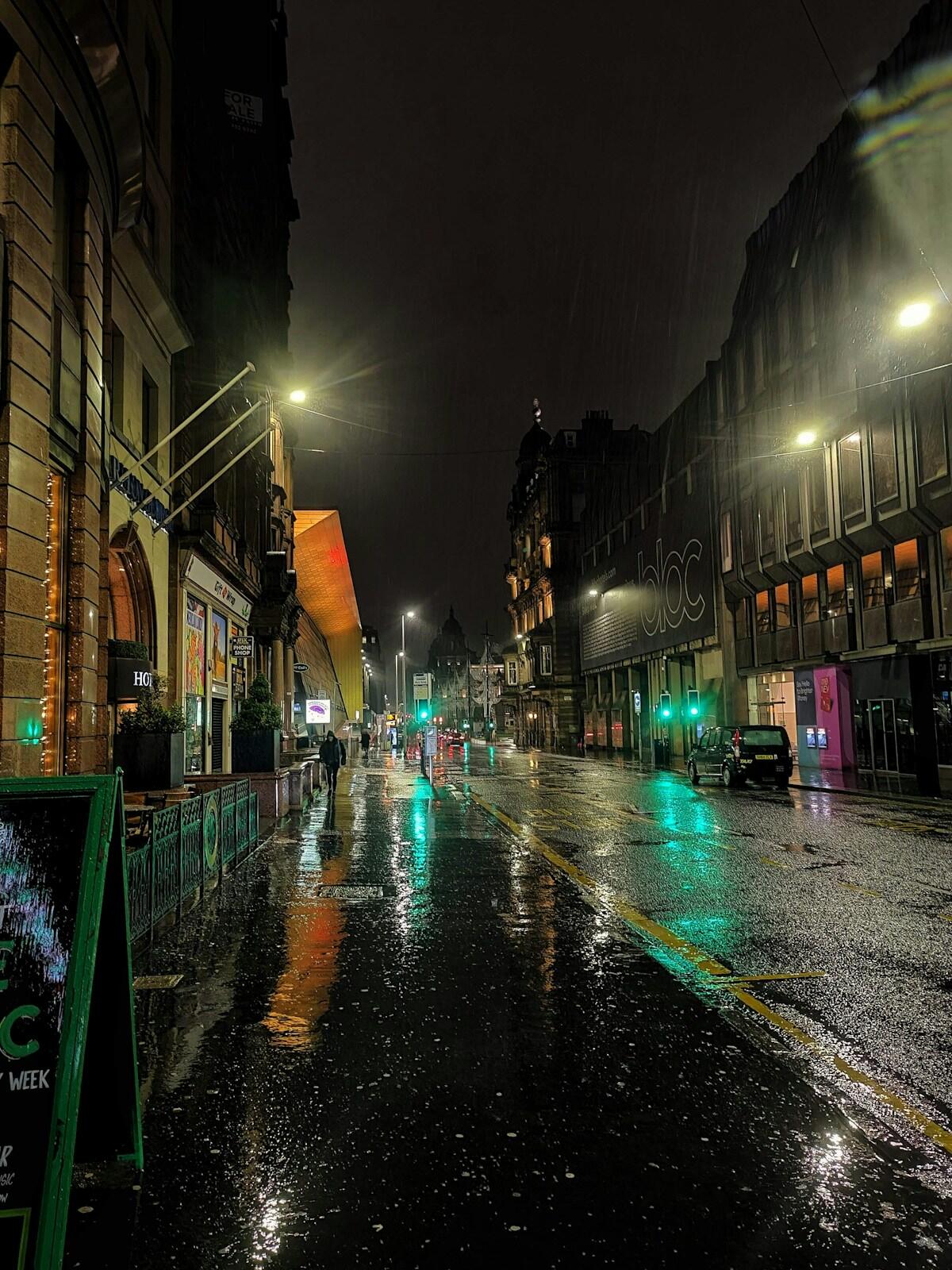 Mint BBC review rainy UK city street