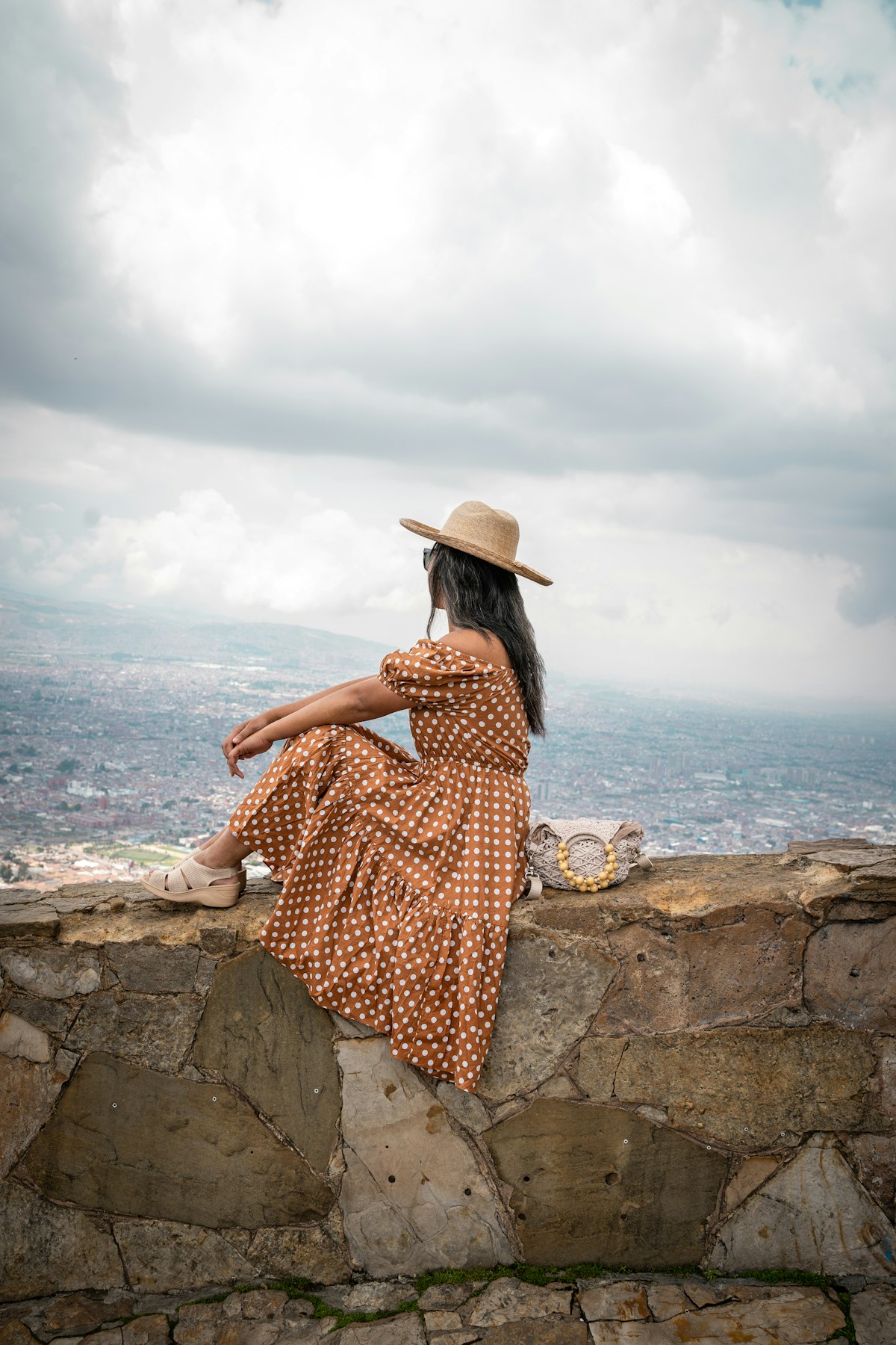 Stylish white polka dot dress outfit for spring 2026