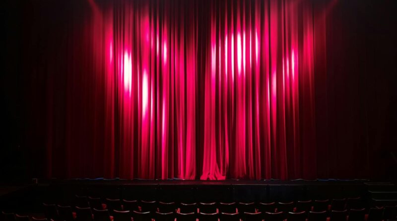 Empty theatre auditorium with red velvet curtains and seating, illustrating West End Summer 2026 line-up.