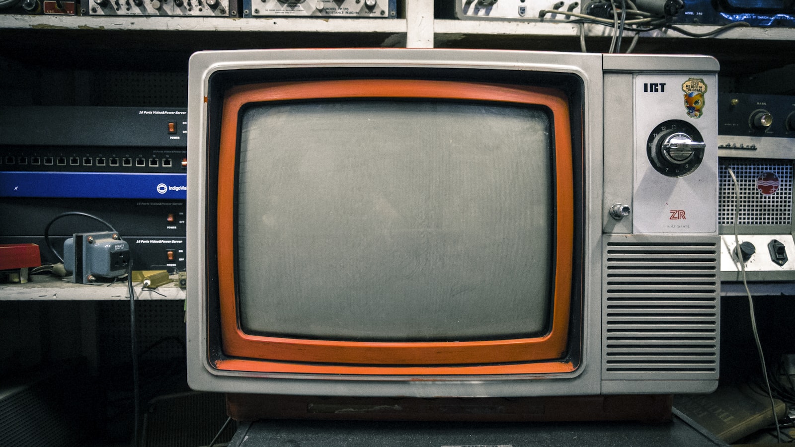 Vintage British television set evoking the Alice and Steve review