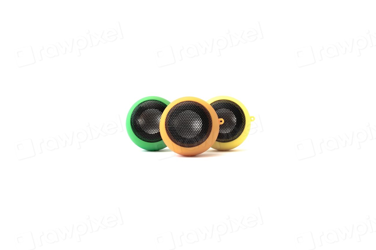 Three portable Bluetooth speakers lined up for comparison