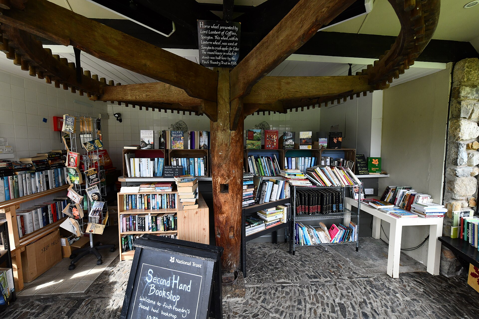 A second-hand bookshop interior, echoing Mark Gatiss's post-war sleuth in Bookish
