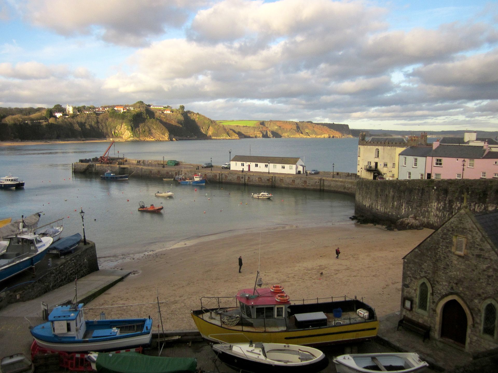 Tenby harbour at low tide, one of the best UK seaside towns 2026
