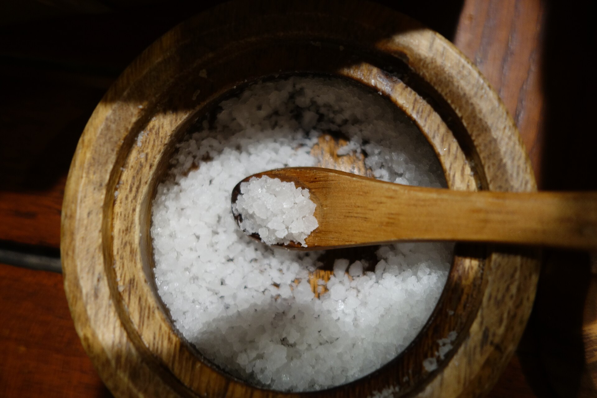 Coarse sea salt - the average UK diet already provides far more sodium than most exercise sessions remove