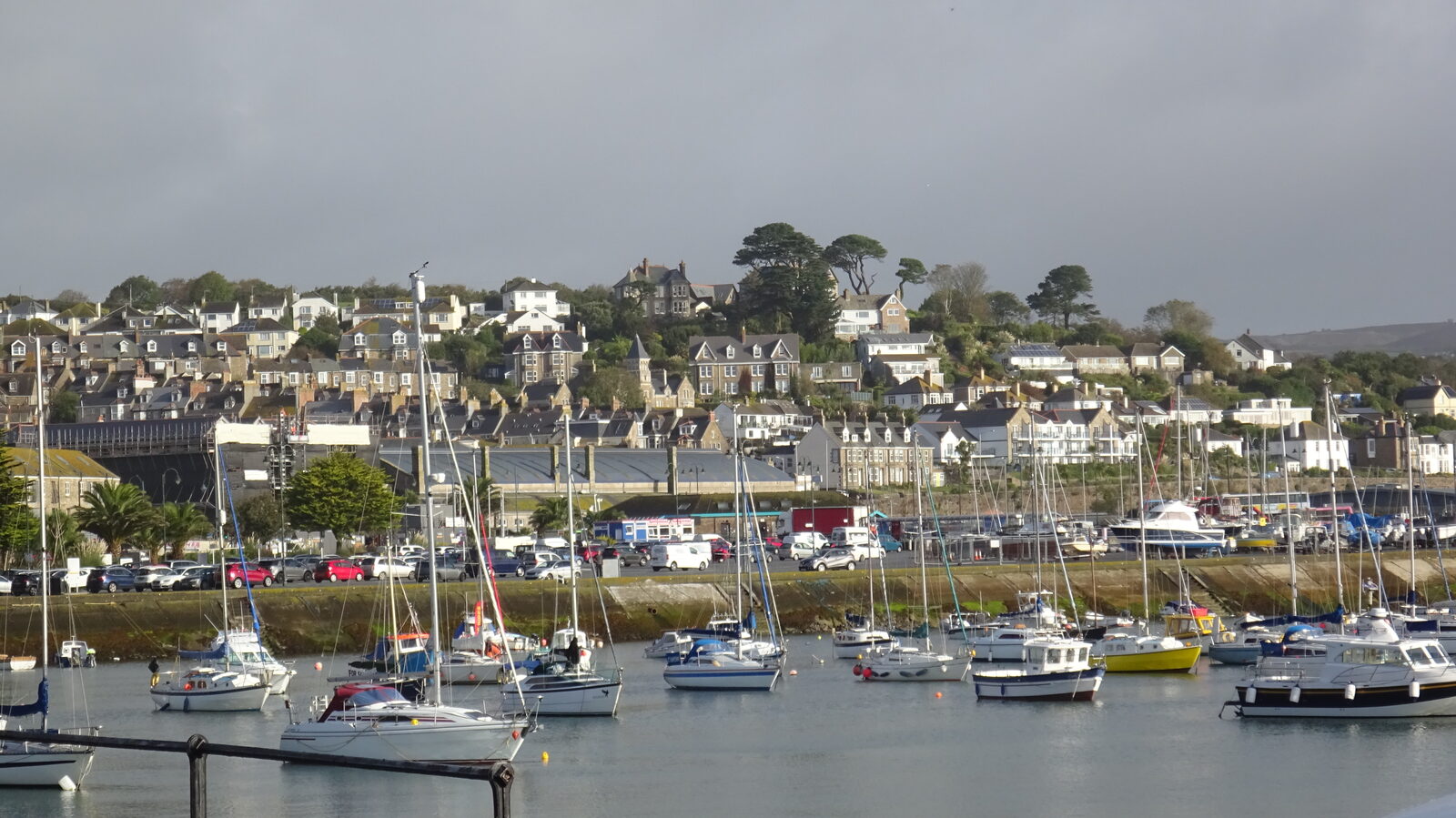 Penzance harbour and station in Cornwall, the southern end of the Night Riviera sleeper line