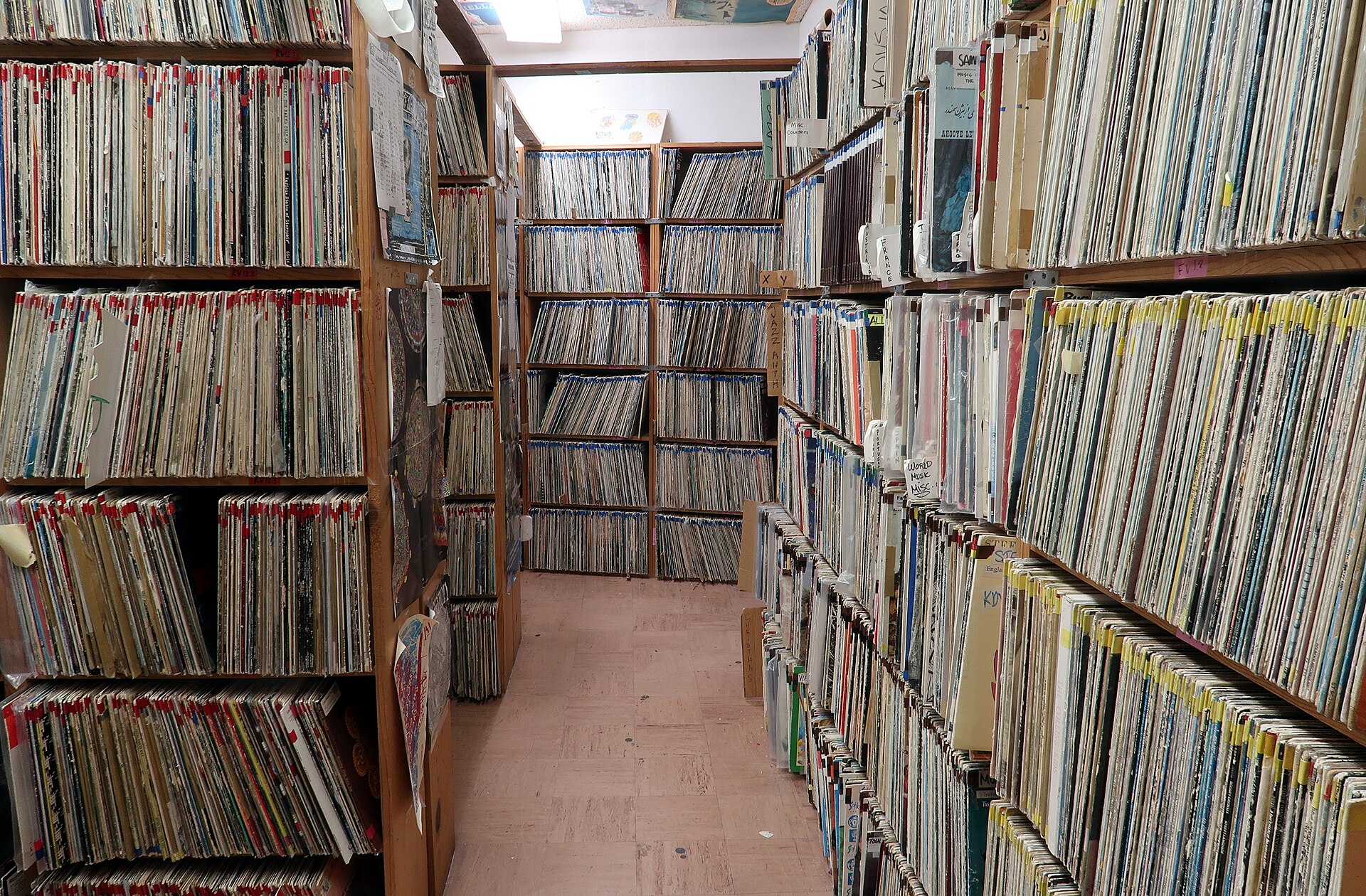 Crates of records in a shop, the vinyl revival UK 2026 has been built on