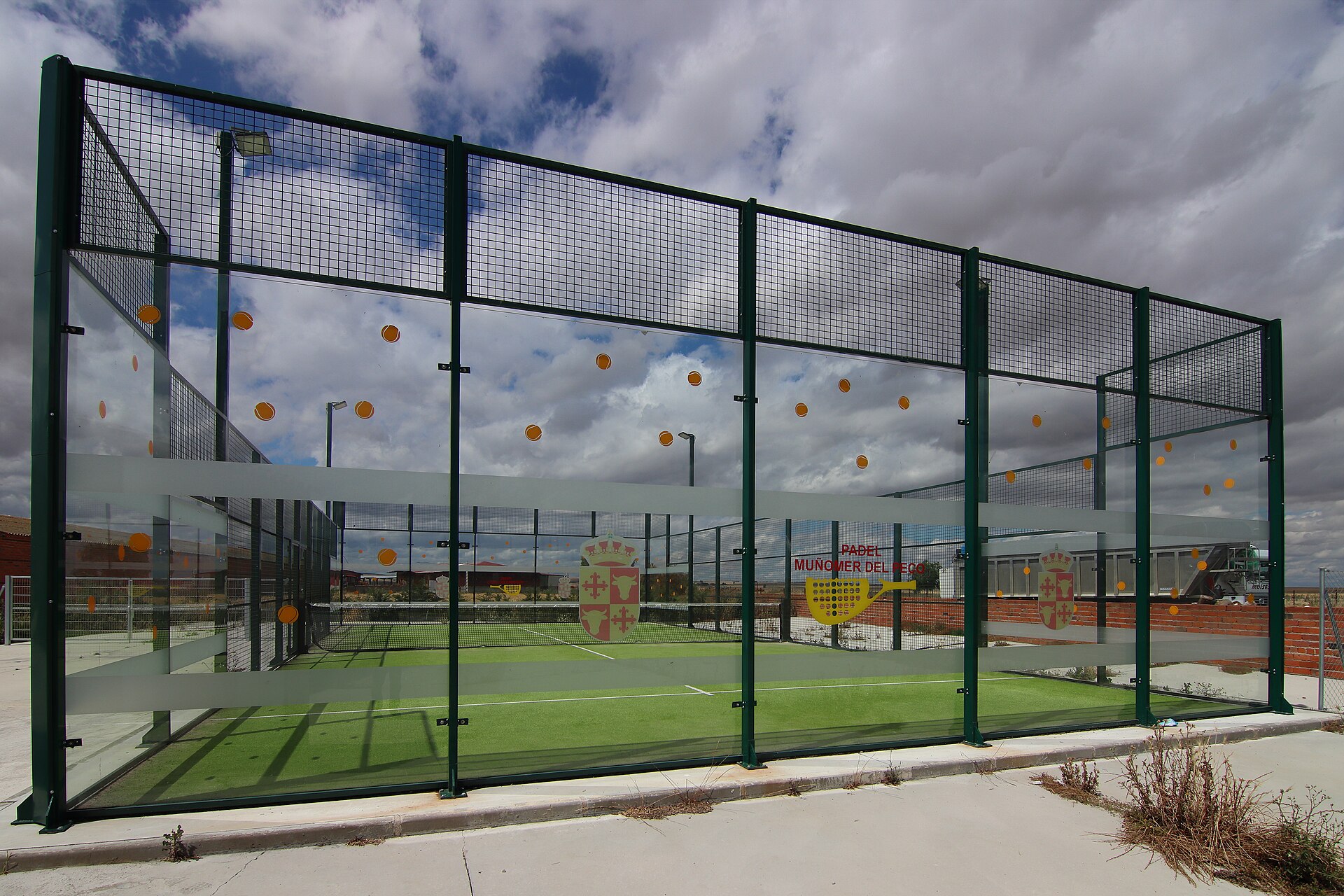 An outdoor padel court, as more padel venues open across British towns and cities