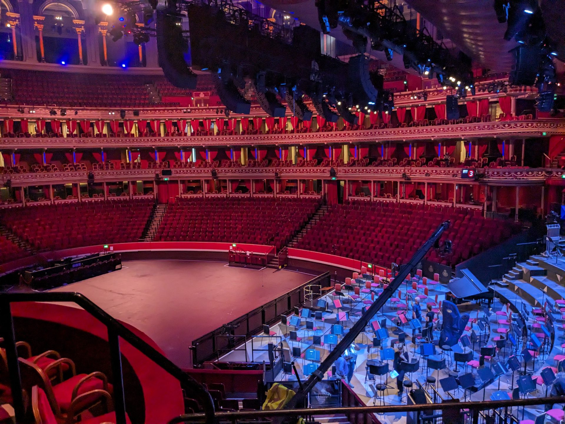 The arena of the Royal Albert Hall filling up before a Prom - standing tickets at the BBC Proms 2026 cost just £8