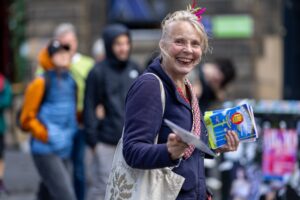 Crowds outside venues at the Edinburgh Festival Fringe