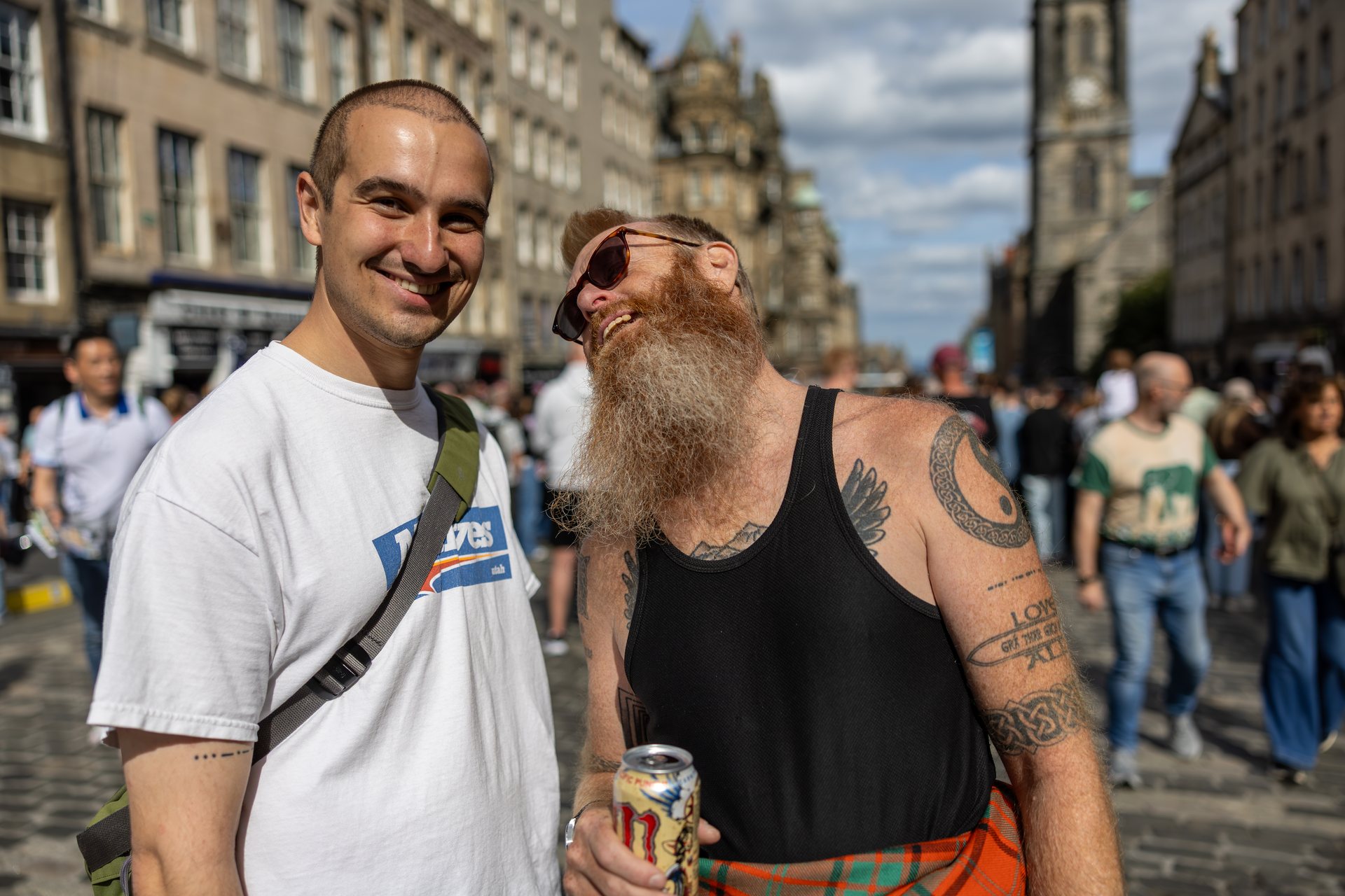 Street crowds at the Edinburgh Festival Fringe, where the best British comedians 2026 has produced will play in August