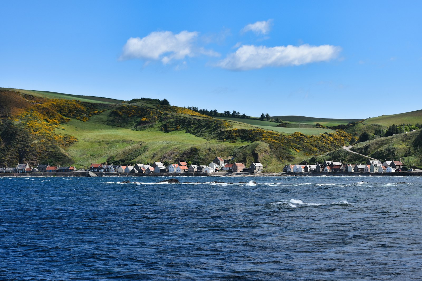 Houses pressed between the hills and the sea on the British coast - settings like this run through the best British TV dramas 2026 has produced