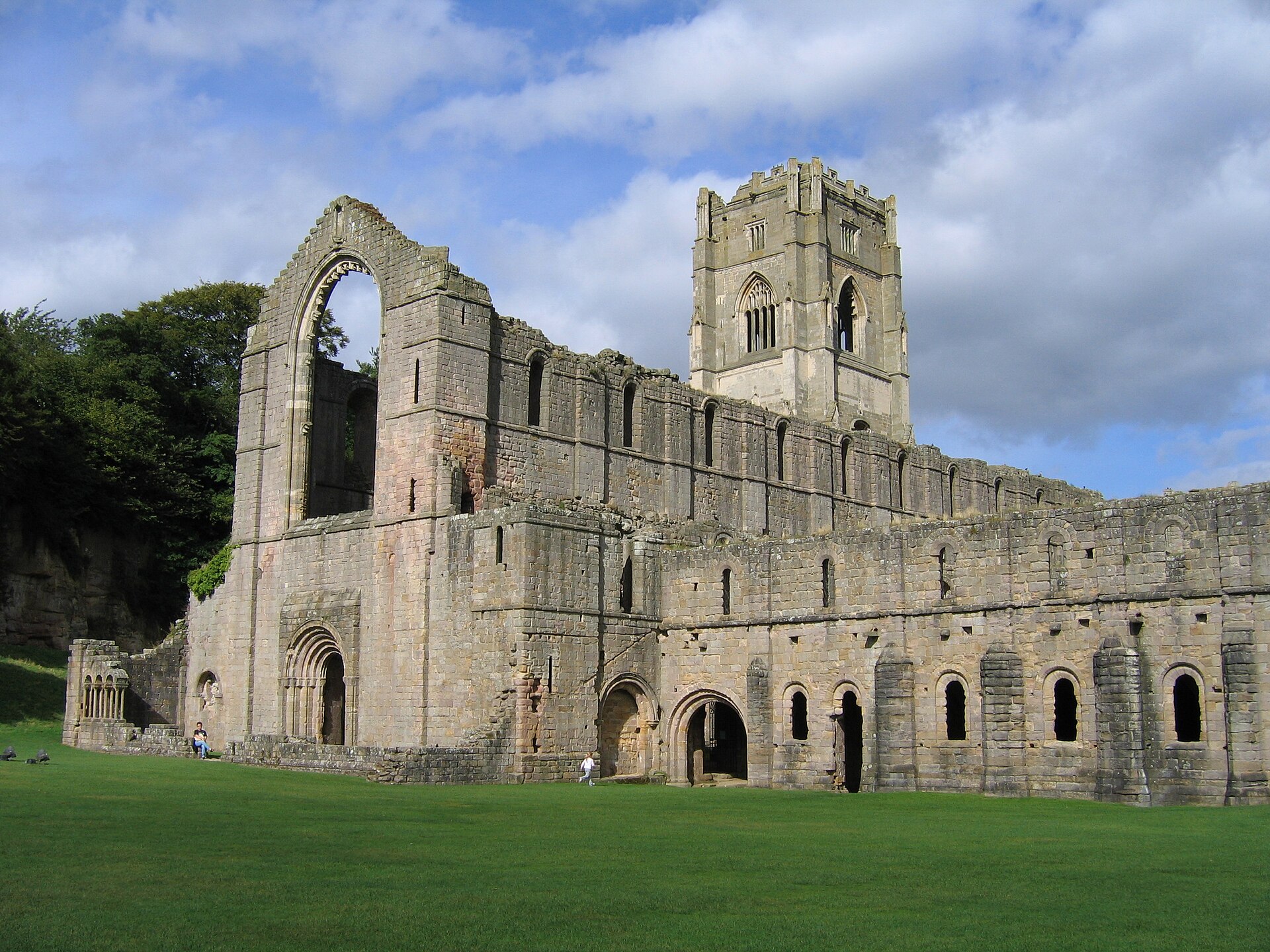 The ruins of Fountains Abbey in North Yorkshire, home to one of the best parkruns in the UK