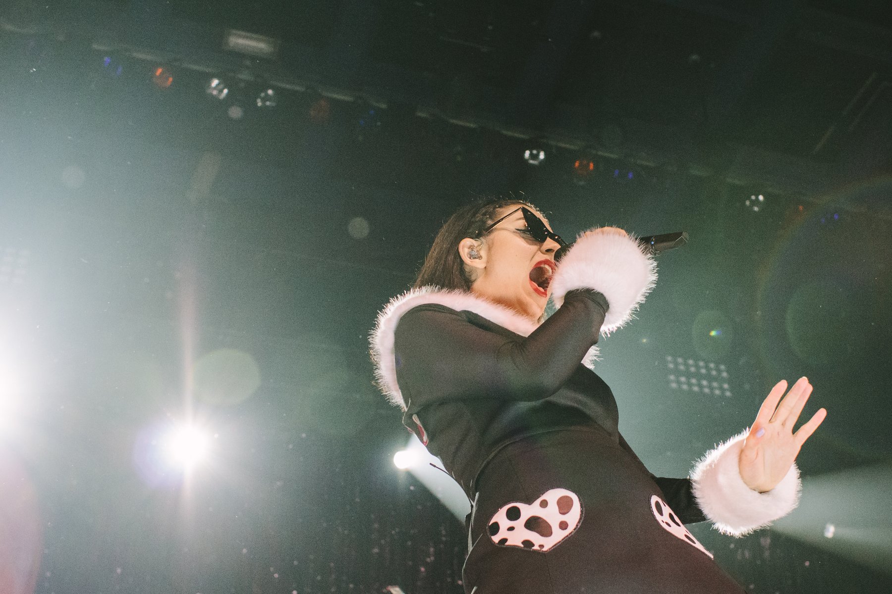 Charli XCX performing live on stage - the shows behind our Charli XCX Music Fashion Film review