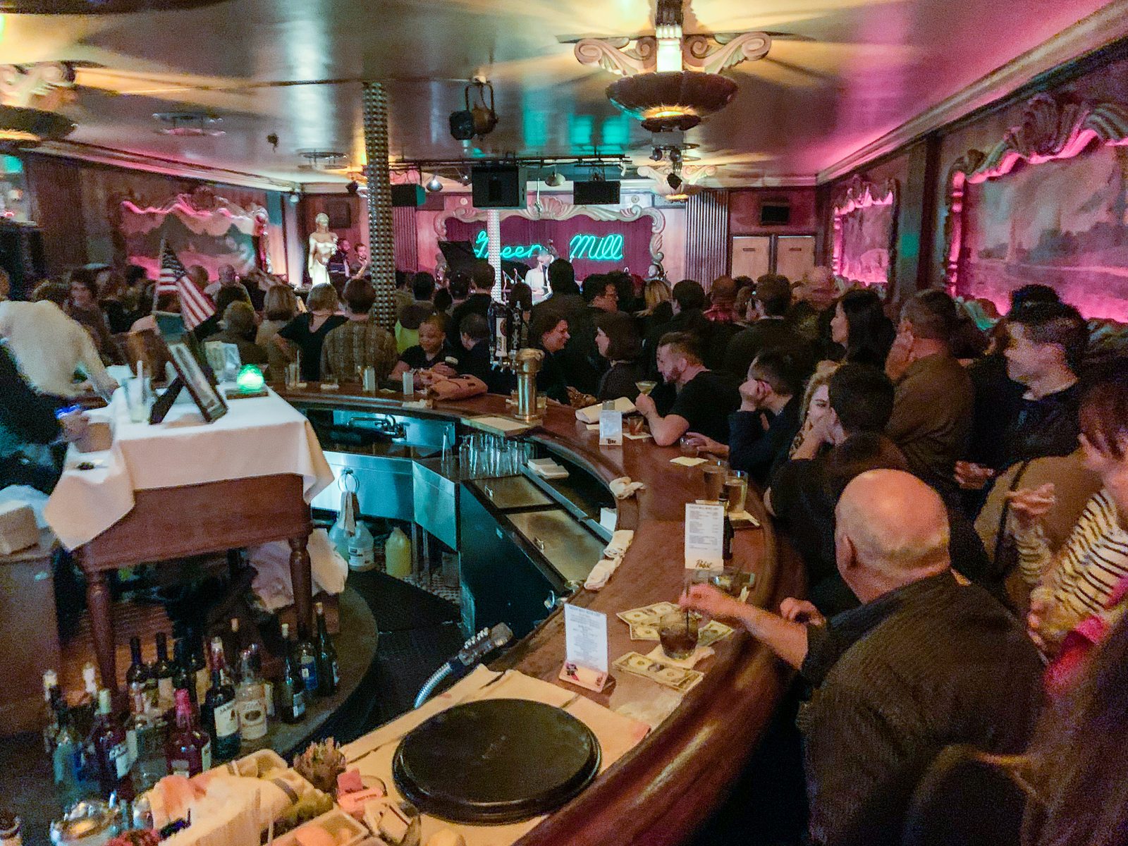 Low-lit cocktail bar interior with warm lighting, the kind of room the UK's new listening bars are built around