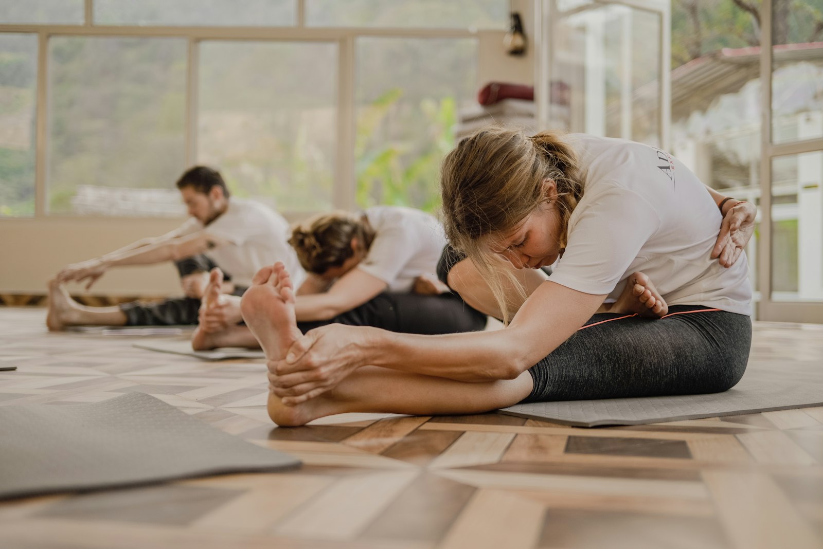A small group class - the eight-person cap is part of the reformer's appeal