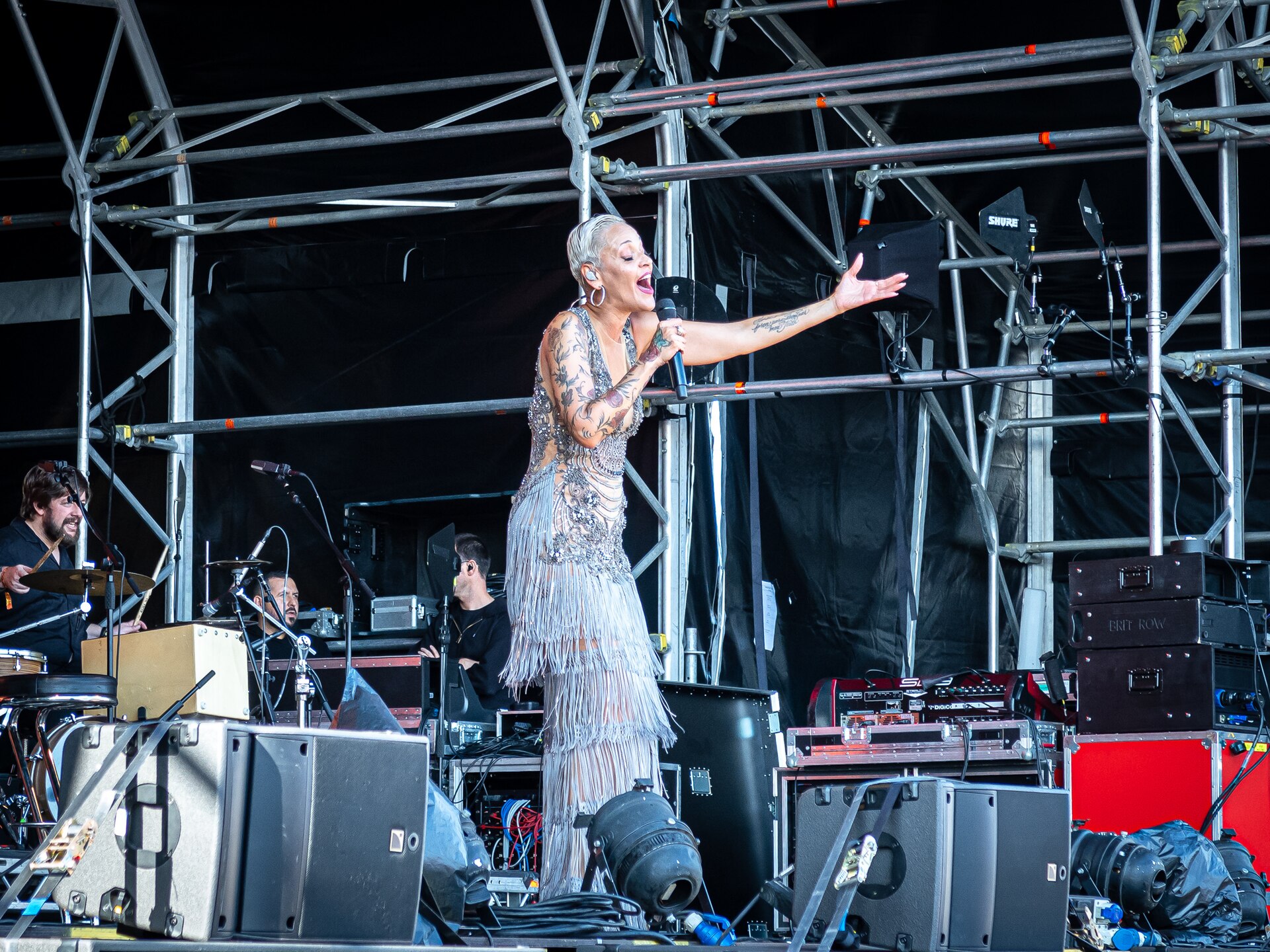 Portuguese fado singer Mariza performing on the main stage at a previous WOMAD festival