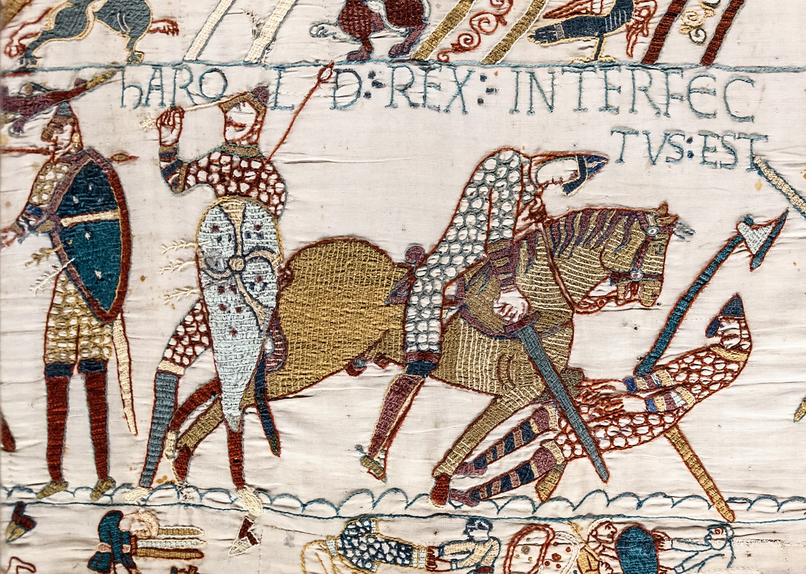 The death of King Harold scene from the embroidery - the reason Bayeux Tapestry tickets vanished in a day