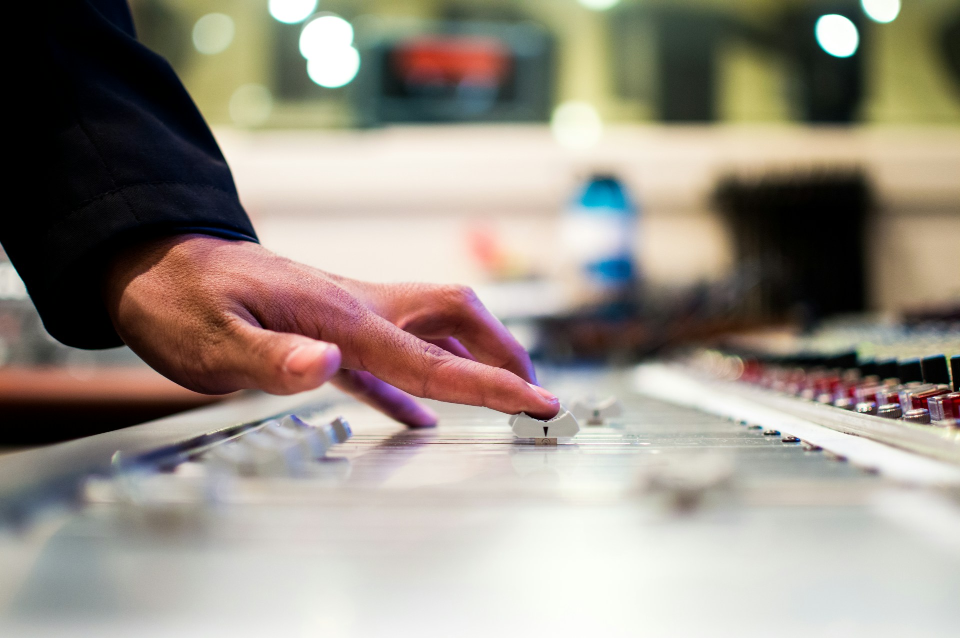 A studio mixing console, the sort HELP(2) was cut on at Abbey Road