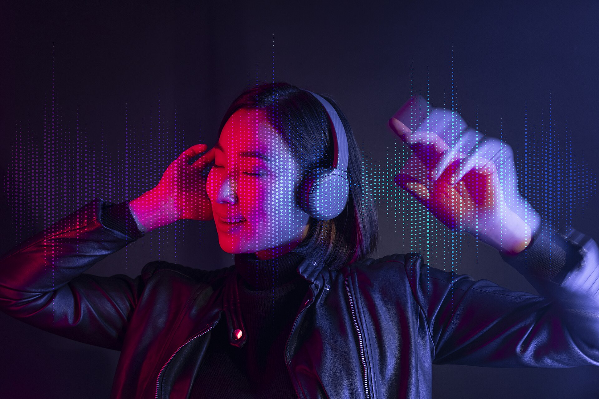 Headphones and sound waves, the format Britain keeps choosing over video