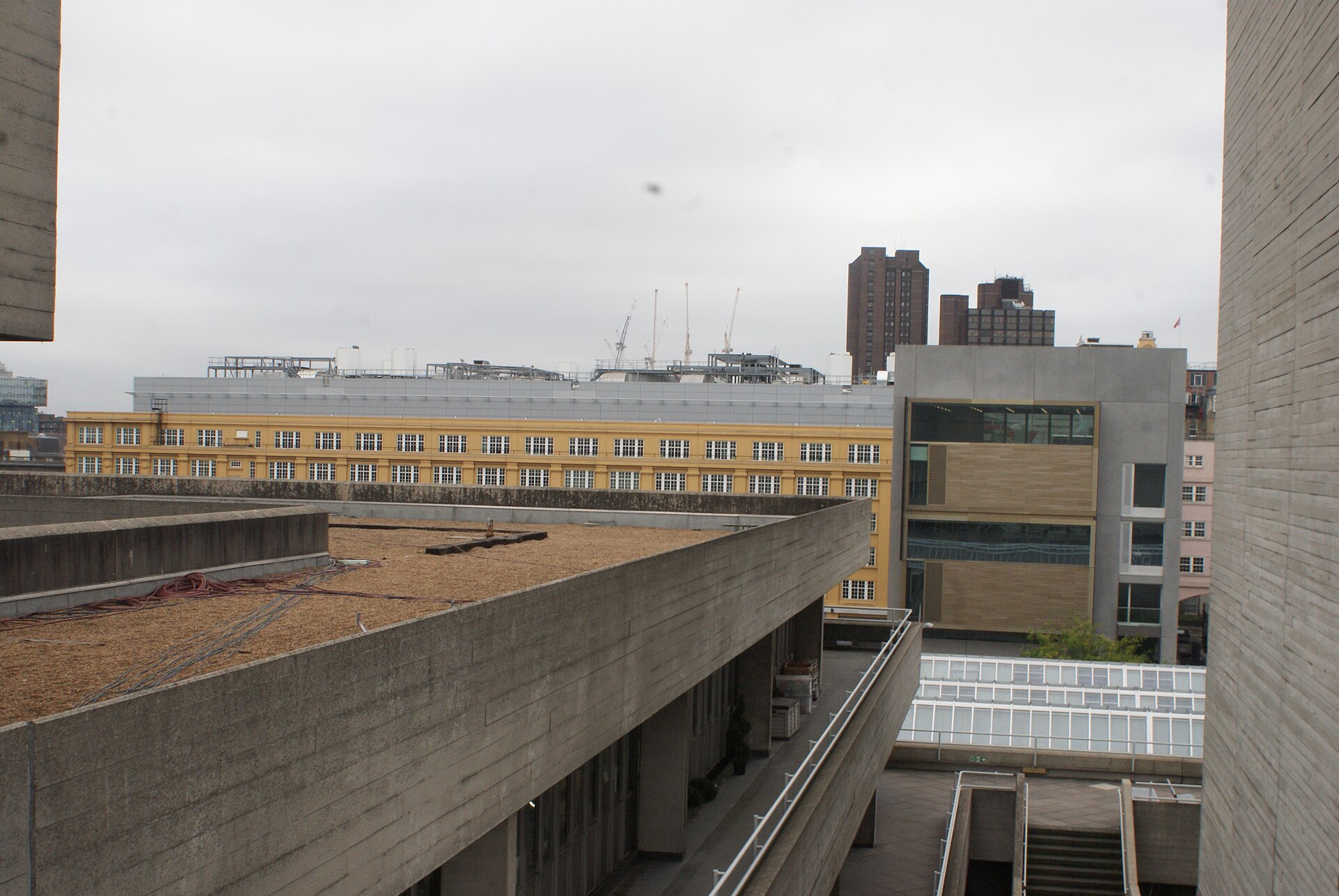 View across London's Waterloo skyline from the National Theatre, close to where Elsinore is set