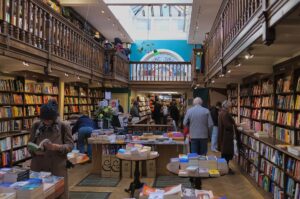 Daunt Books in Marylebone, London - browsing the Booker Prize 2026 shortlist