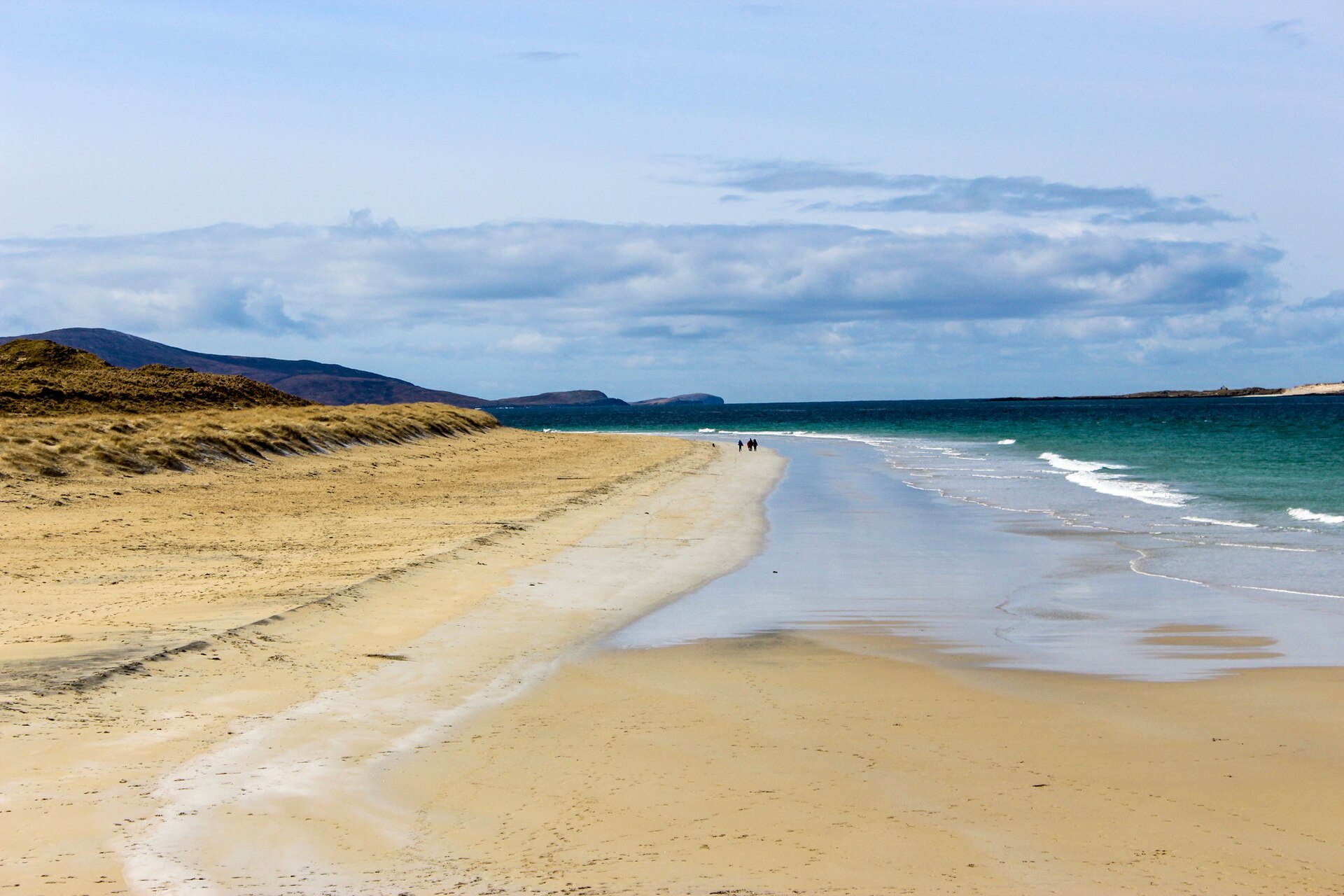 Luskentyre beach on the Isle of Harris, the setting of Douglas Stuart's John of John