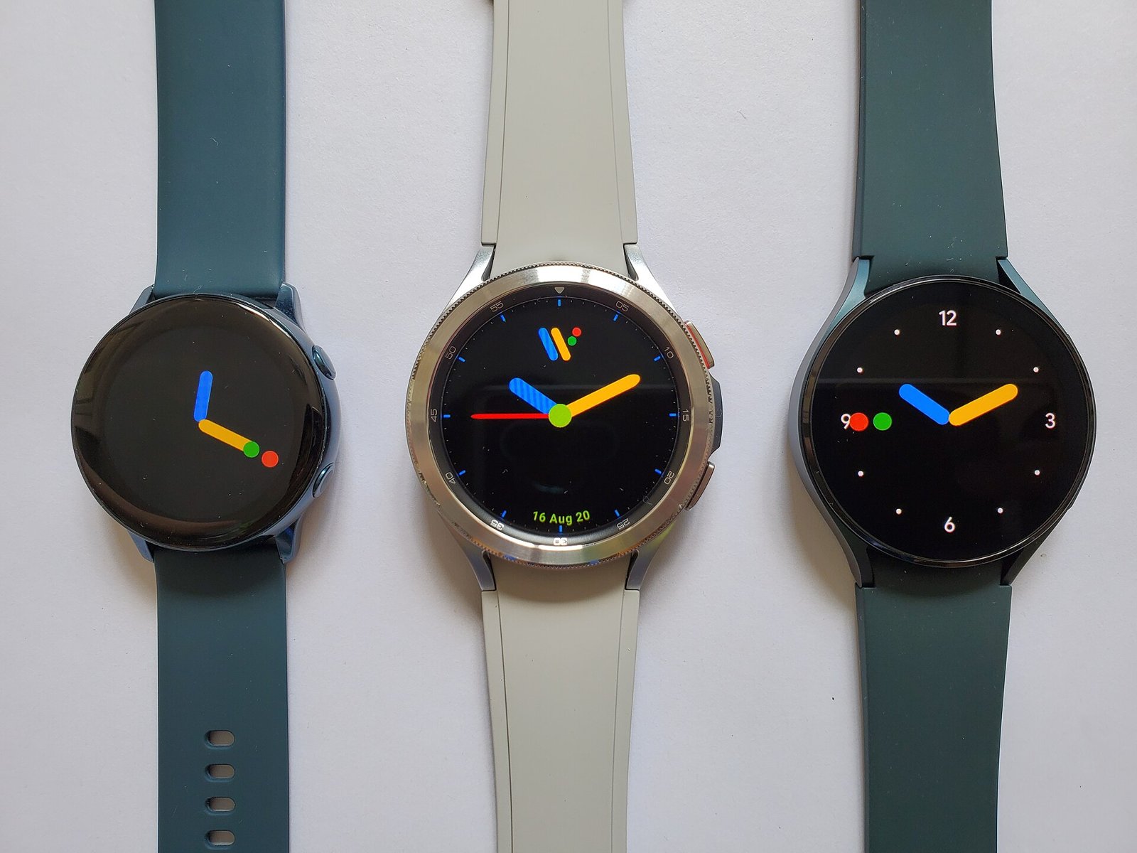 Three smartwatches side by side - the step-counting wearables the 10,000 target sold to Britain