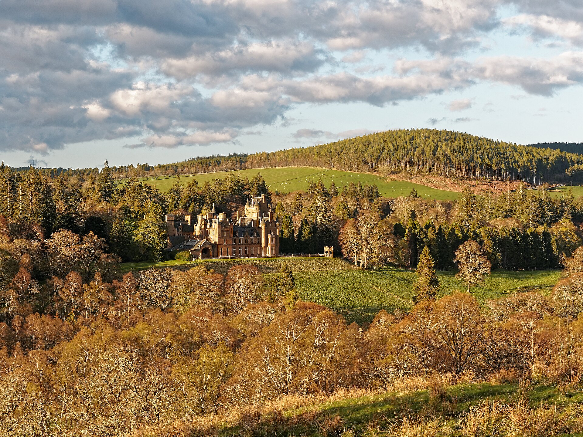 Ardross Castle in the Scottish Highlands, where The Traitors is filmed