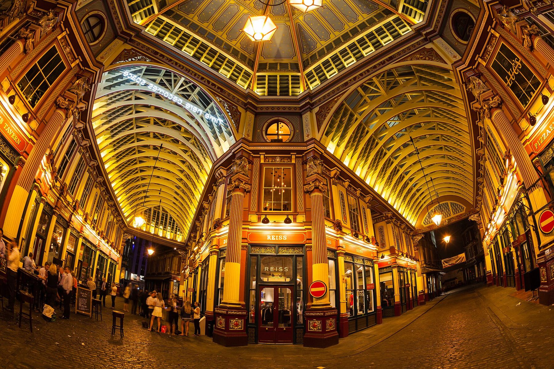 Leadenhall Market, which backs onto the Lloyd's Building and opens its Roman remains during the festival