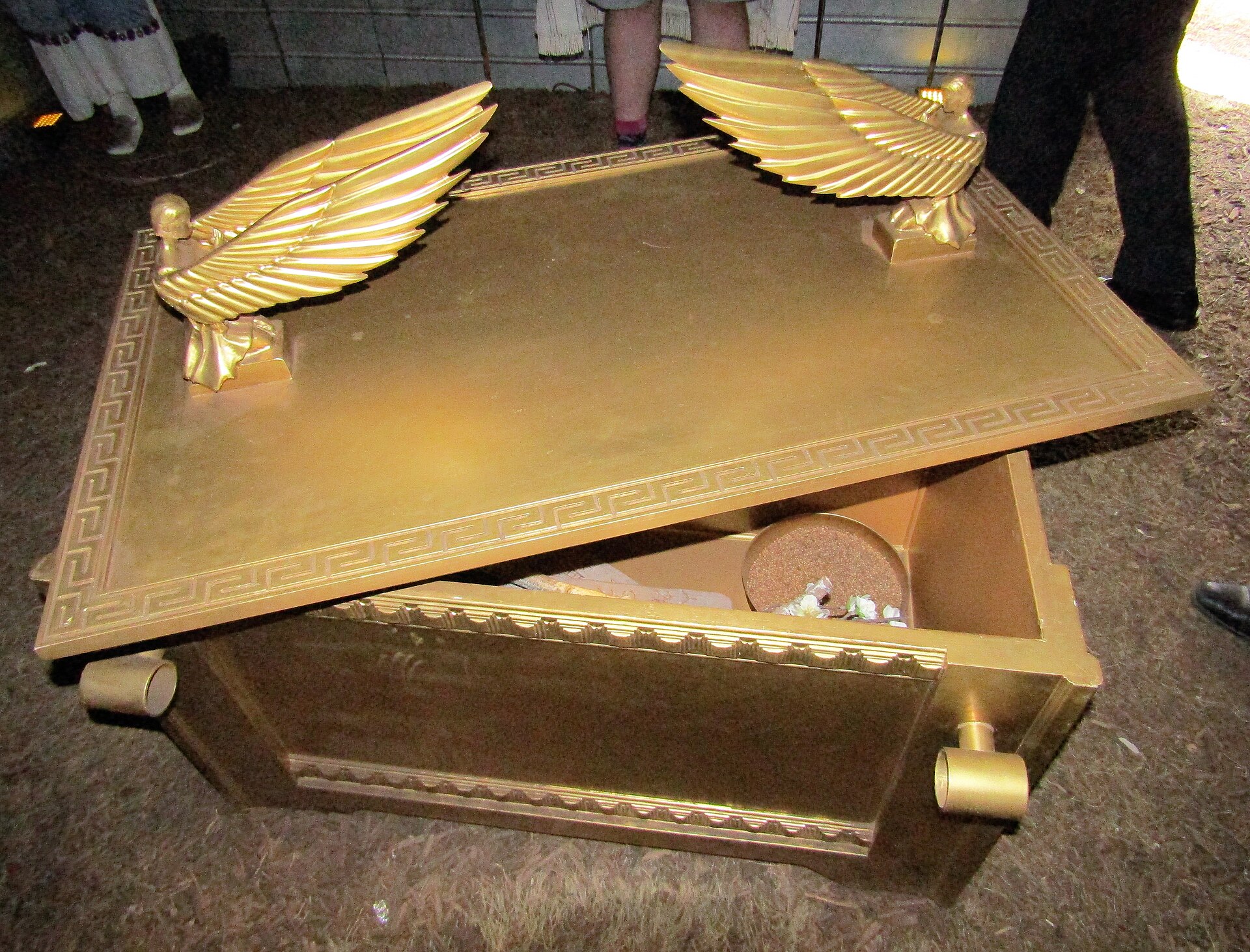 A replica of the Ark of the Covenant, the object at the centre of Raiders of the Lost Ark