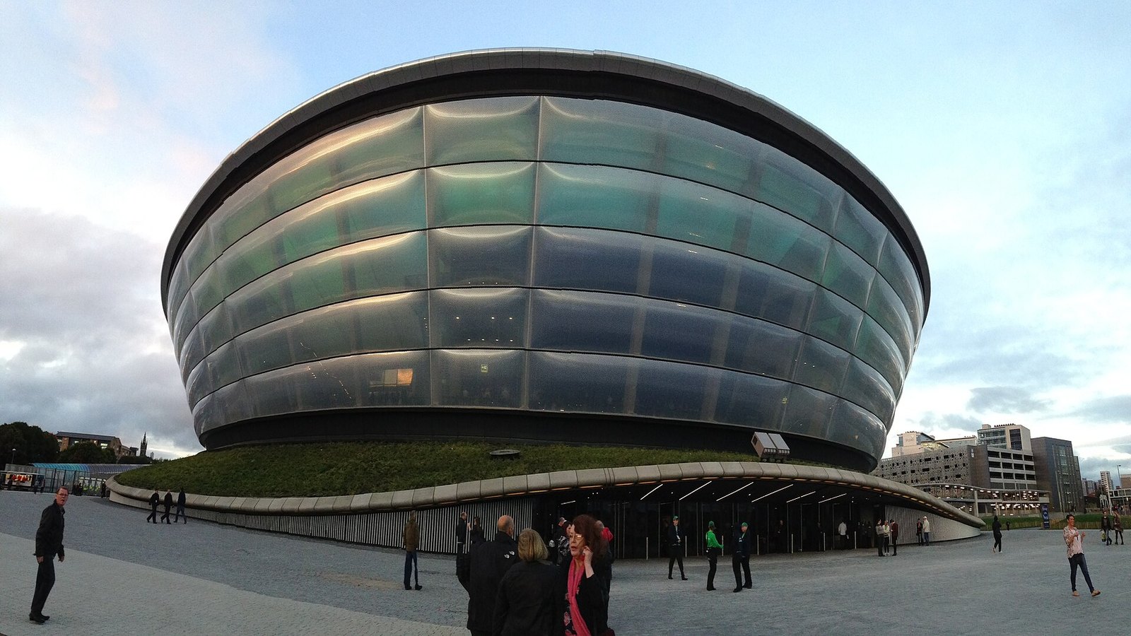 Exterior of the OVO Hydro arena in Glasgow