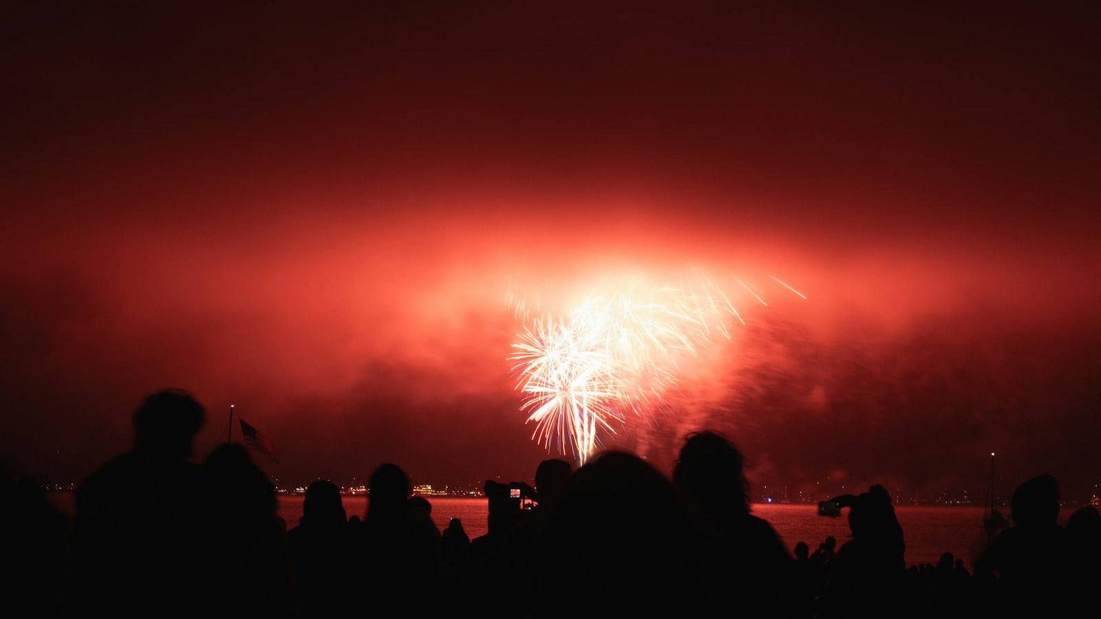People watching fireworks on Bonfire Night, the occasion air purifier brands use to sell the best air purifier under £150
