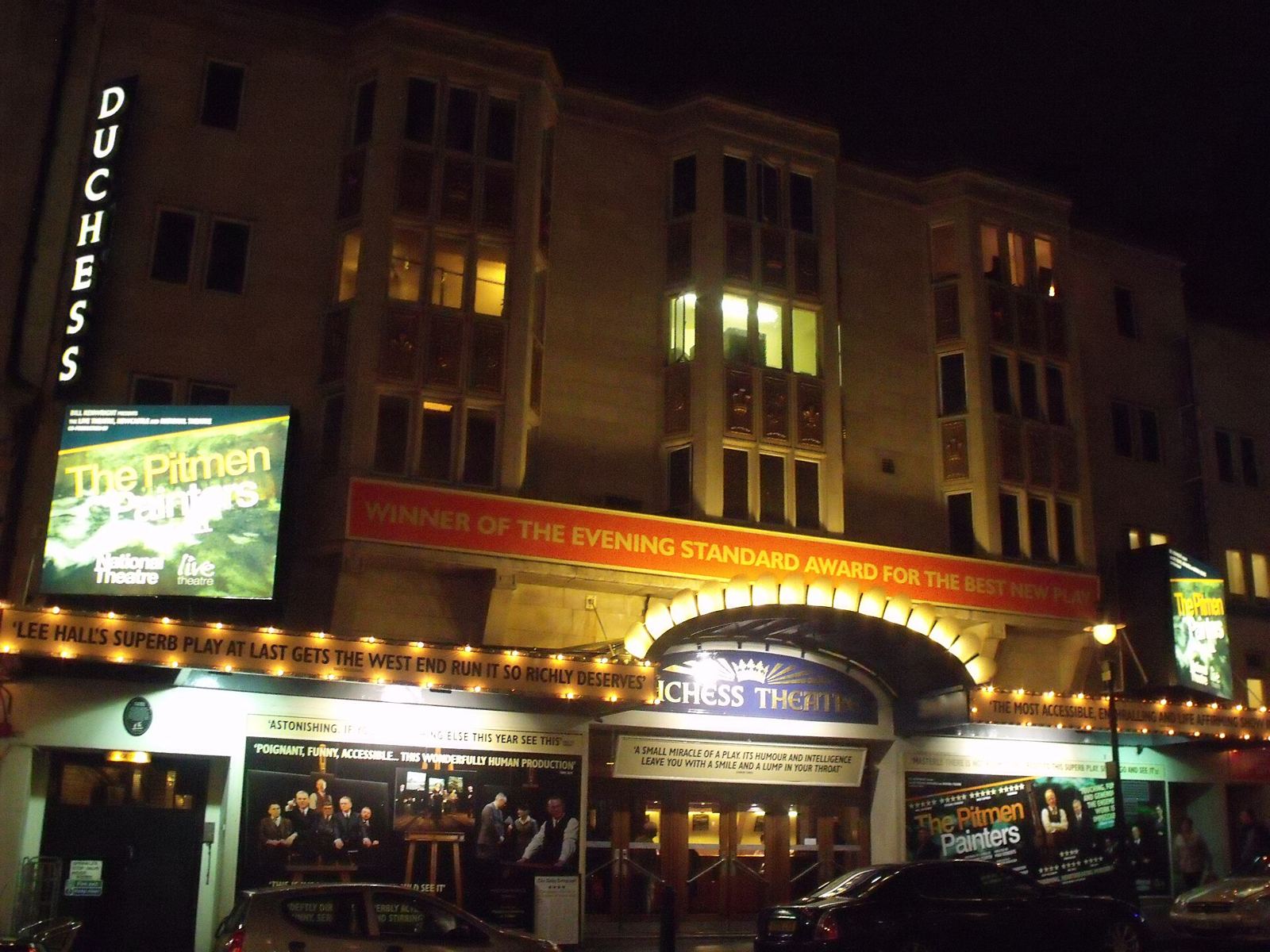 Front of house at the Duchess Theatre on Catherine Street in London's West End