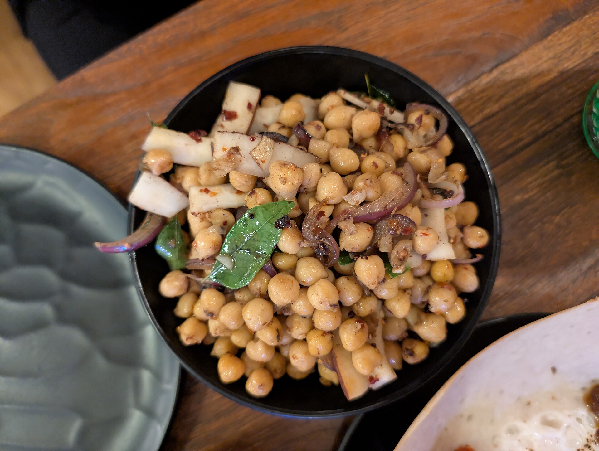 Bowl of chickpeas, a simple protein source that helps answer how much protein do you need in a normal day